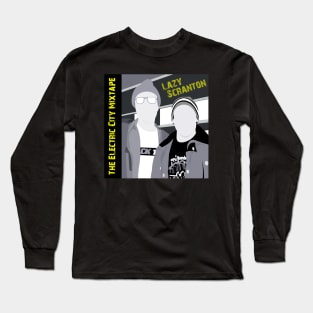 The Electric City Mixtape | Black and White by doctorheadly Long Sleeve T-Shirt